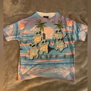 VAPORWAVE POKÉMON SQUIRTLE SQUAD CROP T SHIRT